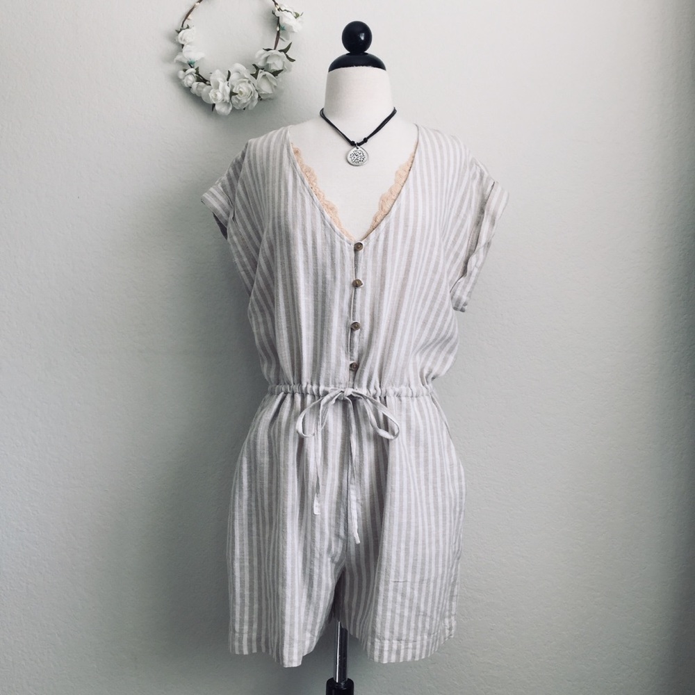 Sanctuary Sand Valley Stripe Romper - Picture 1 of 8